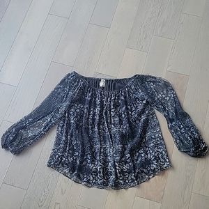 Haute Hippie oversized silk blouse